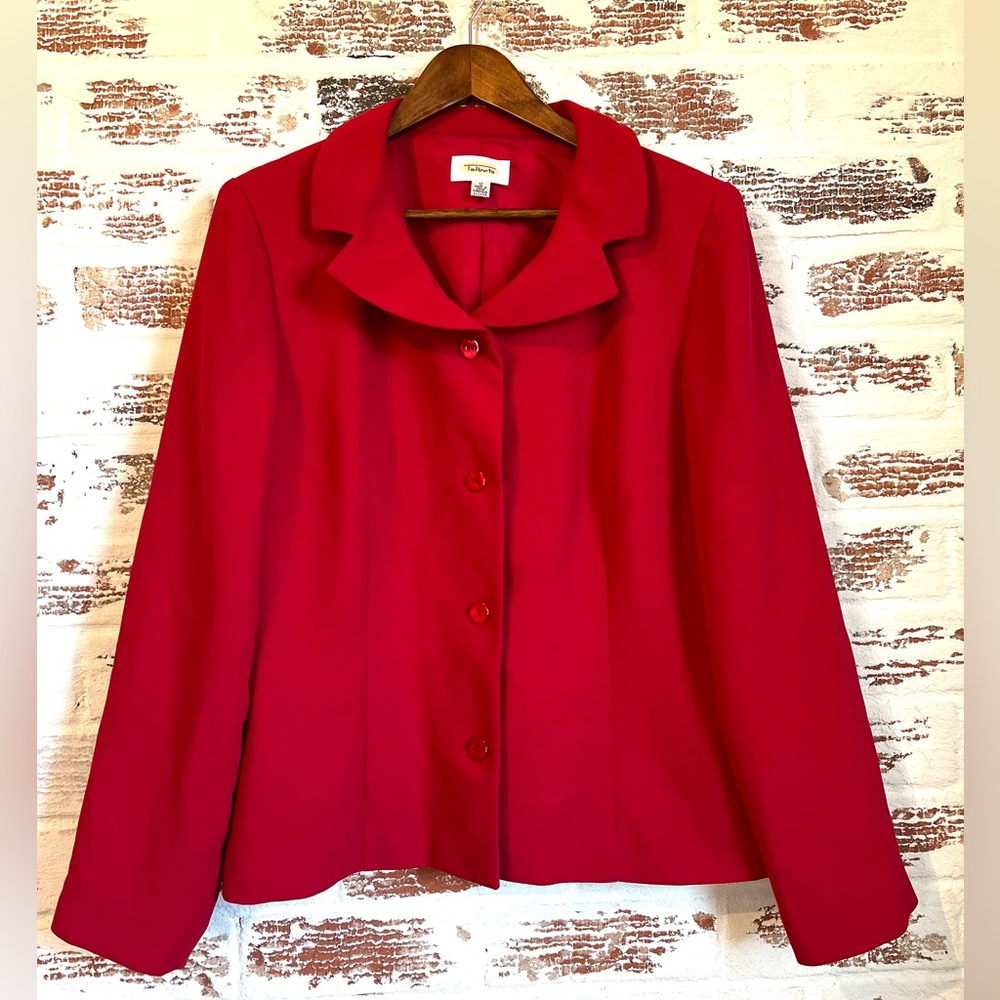 Talbots Red Women's Blazer Jacket Size 12